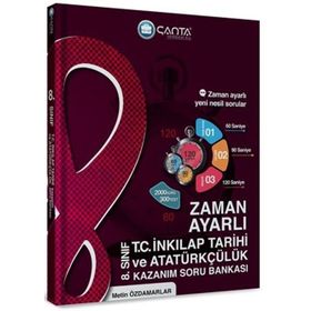 Çanta Yayınları 8.Sınıf T.C. İnkılap Tarihi ve Atatürkçülük Zaman Ayarlı Kazanım Soru Bankası
