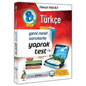 Çanta Yayınları 8. Sınıf Türkçe Çek Kopart Yaprak Test