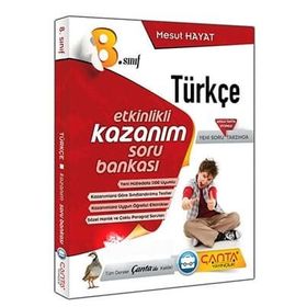 Çanta Yayınları 8. Sınıf Türkçe Etkinlikli Kazanım Soru Bankası