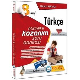 Çanta Yayınları-8.Sinif Türkçe Kazanim Soru Bankasi