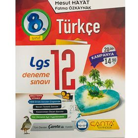 Çanta Yayınları 8. Sınıf Türkçe LGS 12 Deneme Sınavı