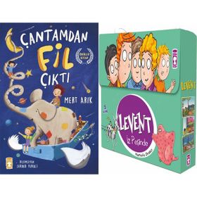 Çantamdan Fil Çıktı ve Levent İz Peşinde 1 Set - 5 Kitap - Mert Arık