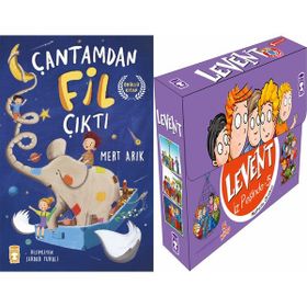 Çantamdan Fil Çıktı ve Levent İz Peşinde 5 Set - 5 Kitap - Mert Arık