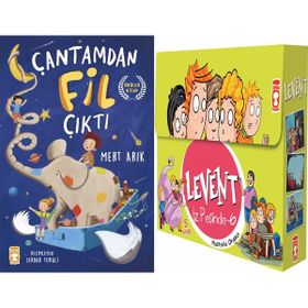 Çantamdan Fil Çıktı ve Levent İz Peşinde 6 Set - 5 Kitap - Mert Arık