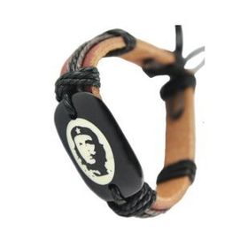 Çantayurdu Kahve Che Guevara Figürlü Deri Erkek Bileklik