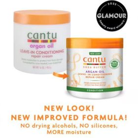 Cantu Kıvırcık ve Dalgalı Saçlar Argan Yağlı Durulanmayan Onarıcı 453 gr Saç Kremi