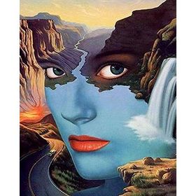 Canvas Hobby 40 x 50 cm Bir Varoluş Hikayesi Kasnaklı Sayılarla Boyama Seti Duvar Sticker