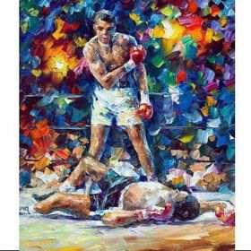 Canvas Hobby 50 x 65 cm Boks Kasnaklı Sayılarla Boyama Seti Duvar Sticker
