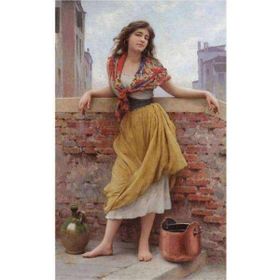 Canvas Hobby 50x65 cm Rulo Canvas Köylü Güzeli Sayılarla Boyama Seti