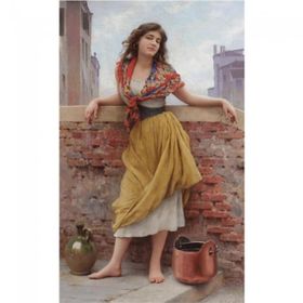 Canvas Hobby 50x65 cm Rulo Canvas Köylü Güzeli Sayılarla Boyama Seti