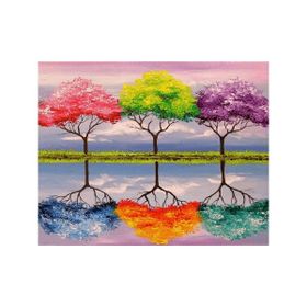 Canvas Hobby 6 Ağaç Rulo 100 x 140 cm Sayılarla Boyama Seti