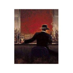 Canvas Hobby 70 x 90 cm Bardaki Adam Kasnaklı Sayılarla Boyama Seti Duvar Sticker