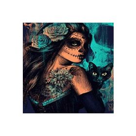 Canvas Hobby 70 x 90 cm Cesur Bakış Kasnaklı Sayılarla Boyama Seti Duvar Sticker