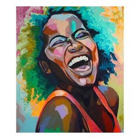 Canvas Hobby Afrika Kahkası 70 x 90 cm Kasnaklı Sayılarla Boyama Seti Duvar Sticker