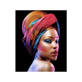 Canvas Hobby Afrika Makyajı 2 60x75 cm Rulo Sayılarla Boyama Seti