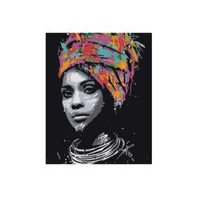Canvas Hobby Afrikalı Güzel 11 70 x 90 cm Kasnaklı Sayılarla Boyama Seti
