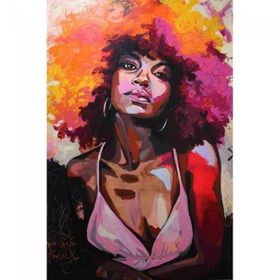 Canvas Hobby Afrikalı Güzel Rulo 100 x 140 cm Sayılarla Boyama Seti