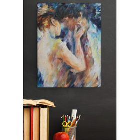 Canvas Hobby Aşıklar Kasnaklı 90 x 110 cm Sayılarla Boyama Seti