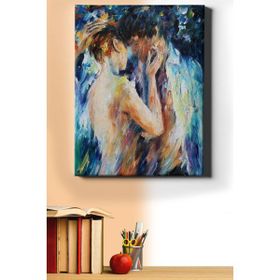 Canvas Hobby Aşıklar Kasnaklı 90 x 110 cm Sayılarla Boyama Seti
