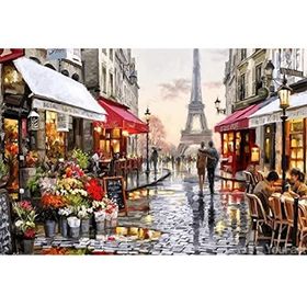Canvas Hobby Aşıklar Şehri Kasnaklı 40 x 50 cm Sayılarla Boyama Seti