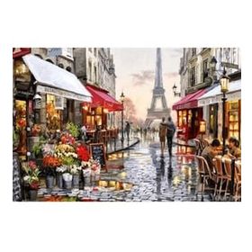 Canvas Hobby Aşıklar Şehri Kasnaklı 70 x 90 cm Sayılarla Boyama Seti