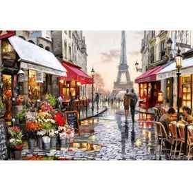 Canvas Hobby Aşıklar Şehri Rulo 100 x 140 cm Sayılarla Boyama Seti