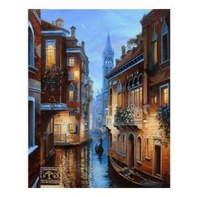 Canvas Hobby Aşıklar Şehri Venedik 50 x 65 cm Kasnaklı Sayılarla Boyama Seti