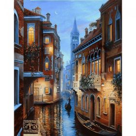 Canvas Hobby Aşıklar Şehri Venedik Rulo 100 x 140 cm Sayılarla Boyama Seti