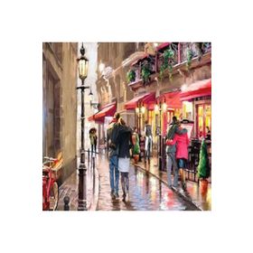 Canvas Hobby Aşıklar Sokağı Rulo 90 x 110 cm Sayılarla Boyama Seti