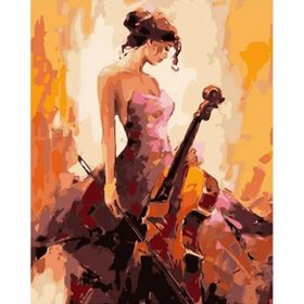 Canvas Hobby Asil Müzisyen Kasnaklı 40 x 50 cm Sayılarla Boyama Seti