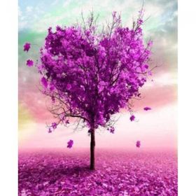 Canvas Hobby Aşk Ağacı 60 x 75 cm Kasnaklı Sayılarla Boyama Seti