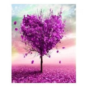 Canvas Hobby Aşk Ağacı 70 x 90 cm Kasnaklı Sayılarla Boyama Seti
