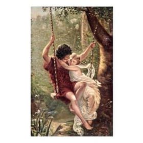 Canvas Hobby Aşk Salıncağı Kasnaklı 60 x 75 cm Sayılarla Boyama Seti