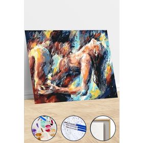 Canvas Hobby Aşk ve Tutku Kasnaklı 40 x 50 cm Sayılarla Boyama Seti