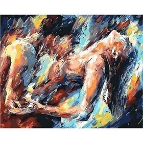 Canvas Hobby Aşk ve Tutku Kasnaklı 60 x 75 cm Sayılarla Boyama Seti