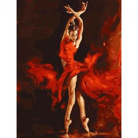 Canvas Hobby Aşkın Rengi ve Tango Rulo 100 x 140 cm Sayılarla Boyama Seti