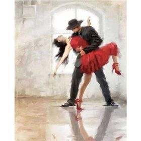 Canvas Hobby Aşkın Tangosu 70 x 90 cm Kasnaklı Sayılarla Boyama Seti