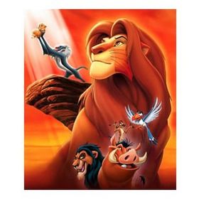 Canvas Hobby Aslan Kral Çizgi Film Kasnaklı 70 x 90 cm Sayılarla Boyama Seti