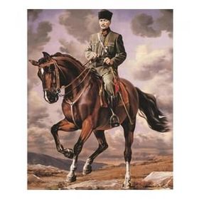 Canvas Hobby Atatürk 70 x 90 cm Kasnaklı Sayılarla Boyama Seti