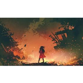 Canvas Hobby Ateşe Doğru Kasnaklı 100 x 140 cm Sayılarla Boyama Seti