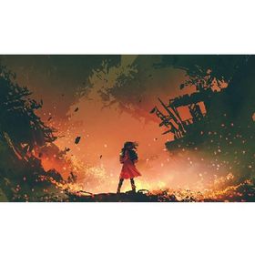 Canvas Hobby Ateşe Doğru Kasnaklı 100 x 140 cm Sayılarla Boyama Seti
