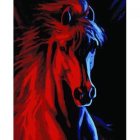 Canvas Hobby Atların Efendisi Kasnaklı 40 x 50 cm Sayılarla Boyama Seti
