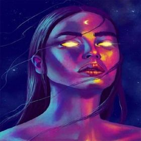 Canvas Hobby Ay Tanrıçası Kasnaklı 90 x 110 cm Sayılarla Boyama Seti