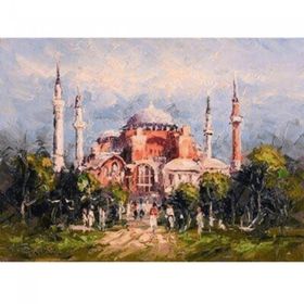 Canvas Hobby Ayasofya Kasnaklı 40 x 50 cm Sayılarla Boyama Seti