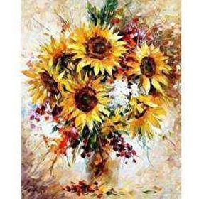 Canvas Hobby Ayçiçek Kasnaklı 90 x 110 cm Sayılarla Boyama Seti