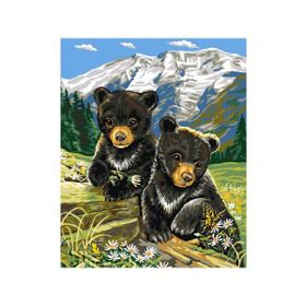 Canvas Hobby Ayıcıklar Kasnaklı 100 x 140 cm Sayılarla Boyama Seti