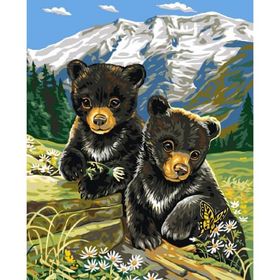Canvas Hobby Ayıcıklar Kasnaklı 100 x 140 cm Sayılarla Boyama Seti