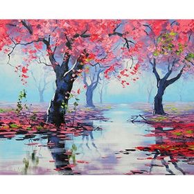 Canvas Hobby Bahar İhtişamı Rulo 100 x 140 cm Sayılarla Boyama Seti