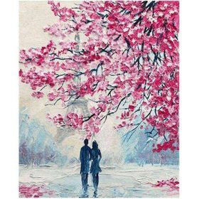 Canvas Hobby Baharda Aşk Kasnaklı 100 x 140 cm Sayılarla Boyama Seti