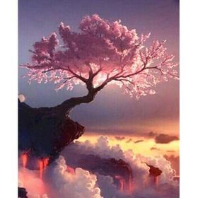 Canvas Hobby Baharın Gelişi 70 x 90 cm Kasnaklı Sayılarla Boyama Seti